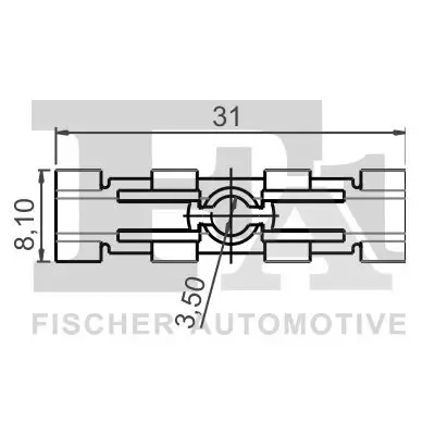 Clip, Zier-/Schutzleiste FA1 11-40057.10 Bild Clip, Zier-/Schutzleiste FA1 11-40057.10