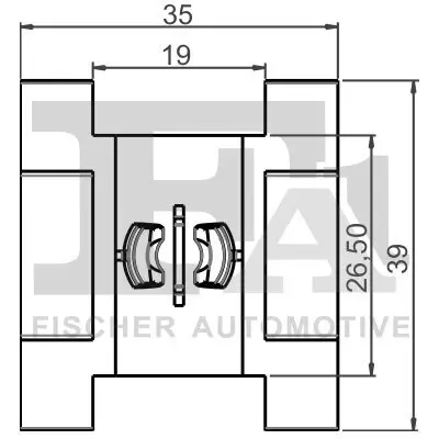 Clip, Zier-/Schutzleiste FA1 11-40059.5 Bild Clip, Zier-/Schutzleiste FA1 11-40059.5