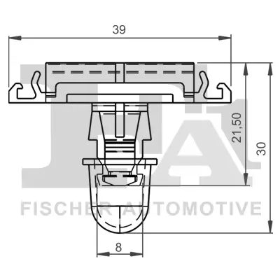 Clip, Zier-/Schutzleiste FA1 11-40062.5 Bild Clip, Zier-/Schutzleiste FA1 11-40062.5
