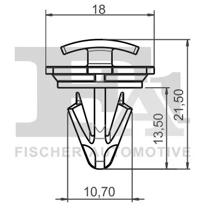 Clip, Zier-/Schutzleiste FA1 11-40078.5 Bild Clip, Zier-/Schutzleiste FA1 11-40078.5