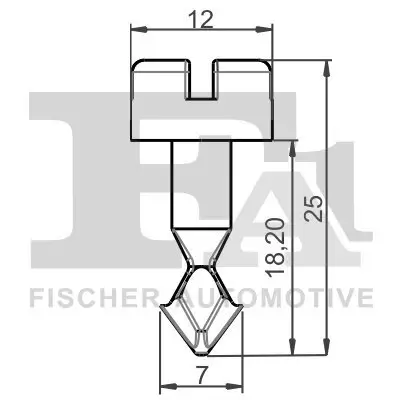 Clip, Zier-/Schutzleiste FA1 11-40092.5 Bild Clip, Zier-/Schutzleiste FA1 11-40092.5