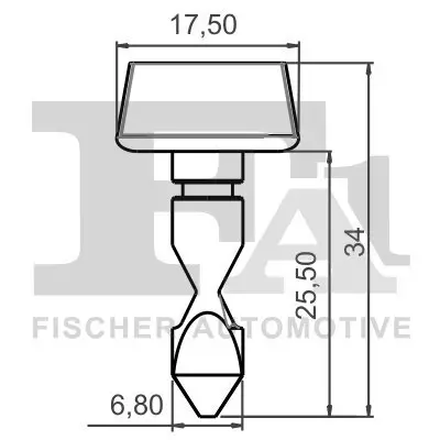 Clip, Zier-/Schutzleiste FA1 11-40093.10 Bild Clip, Zier-/Schutzleiste FA1 11-40093.10