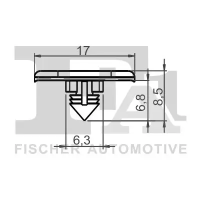 Clip, Zier-/Schutzleiste FA1 11-40098.5 Bild Clip, Zier-/Schutzleiste FA1 11-40098.5