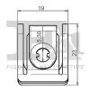 Clip, Zier-/Schutzleiste FA1 11-40117.5 Bild Clip, Zier-/Schutzleiste FA1 11-40117.5