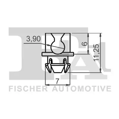 Clip, Zier-/Schutzleiste FA1 11-40118.5 Bild Clip, Zier-/Schutzleiste FA1 11-40118.5