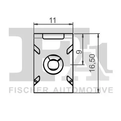 Clip, Zier-/Schutzleiste FA1 11-40119.5 Bild Clip, Zier-/Schutzleiste FA1 11-40119.5