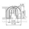 Clip, Zier-/Schutzleiste FA1 11-40128.5 Bild Clip, Zier-/Schutzleiste FA1 11-40128.5