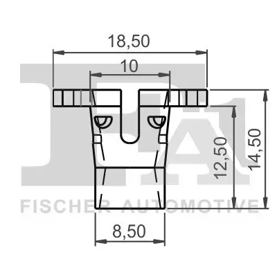 Clip, Zier-/Schutzleiste FA1 11-40131.5