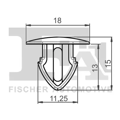 Clip, Zier-/Schutzleiste FA1 11-40137.5 Bild Clip, Zier-/Schutzleiste FA1 11-40137.5