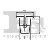 Clip, Zier-/Schutzleiste FA1 11-60005.5 Bild Clip, Zier-/Schutzleiste FA1 11-60005.5