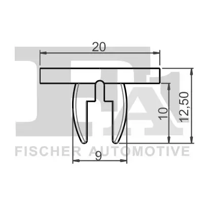 Clip, Zier-/Schutzleiste FA1 11-60009.5 Bild Clip, Zier-/Schutzleiste FA1 11-60009.5