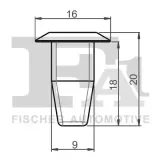 Clip, Zier-/Schutzleiste FA1 11-60012.5