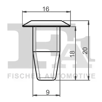 Clip, Zier-/Schutzleiste FA1 11-60012.5 Bild Clip, Zier-/Schutzleiste FA1 11-60012.5