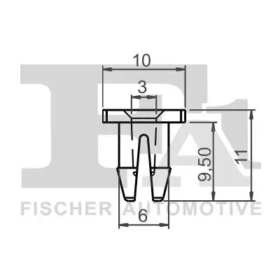 Clip, Zier-/Schutzleiste FA1 11-60017.5 Bild Clip, Zier-/Schutzleiste FA1 11-60017.5