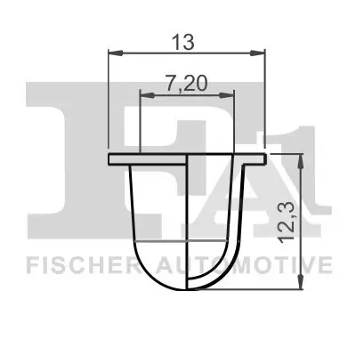 Clip, Zier-/Schutzleiste FA1 11-60031.5 Bild Clip, Zier-/Schutzleiste FA1 11-60031.5