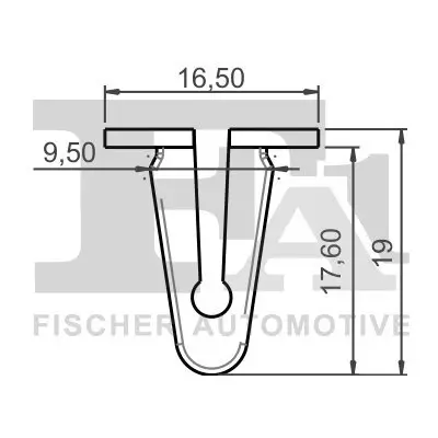 Clip, Zier-/Schutzleiste FA1 11-60033.25 Bild Clip, Zier-/Schutzleiste FA1 11-60033.25