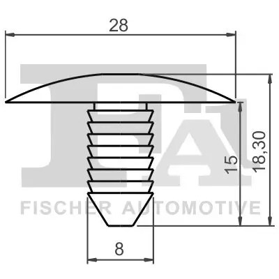 Clip, Zier-/Schutzleiste FA1 12-10005.5 Bild Clip, Zier-/Schutzleiste FA1 12-10005.5