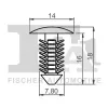 Clip, Zier-/Schutzleiste FA1 12-10007.5 Bild Clip, Zier-/Schutzleiste FA1 12-10007.5