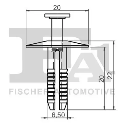 Clip, Zier-/Schutzleiste FA1 12-20002.5 Bild Clip, Zier-/Schutzleiste FA1 12-20002.5