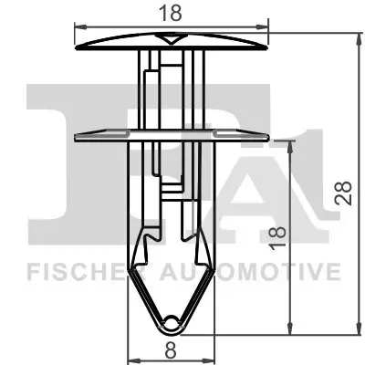 Clip, Zier-/Schutzleiste FA1 12-20004.5 Bild Clip, Zier-/Schutzleiste FA1 12-20004.5