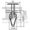 Clip, Zier-/Schutzleiste FA1 12-20007.5 Bild Clip, Zier-/Schutzleiste FA1 12-20007.5