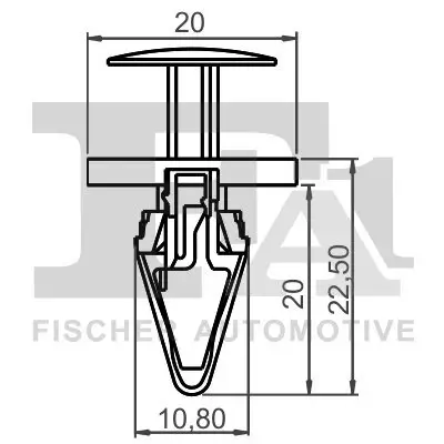 Clip, Zier-/Schutzleiste FA1 12-20007.5 Bild Clip, Zier-/Schutzleiste FA1 12-20007.5