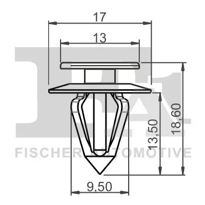 Clip, Zier-/Schutzleiste FA1 12-40005.5 Bild Clip, Zier-/Schutzleiste FA1 12-40005.5