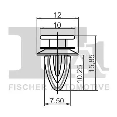 Clip, Zier-/Schutzleiste FA1 12-40021.5 Bild Clip, Zier-/Schutzleiste FA1 12-40021.5