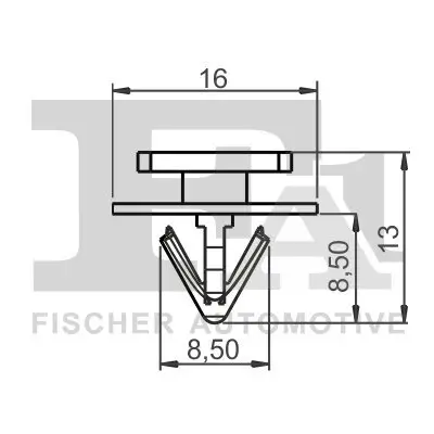 Clip, Zier-/Schutzleiste FA1 12-40022.5 Bild Clip, Zier-/Schutzleiste FA1 12-40022.5