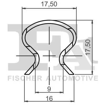 Clip, Zier-/Schutzleiste FA1 12-40025.10 Bild Clip, Zier-/Schutzleiste FA1 12-40025.10