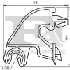 Clip, Zier-/Schutzleiste FA1 12-40026.5 Bild Clip, Zier-/Schutzleiste FA1 12-40026.5