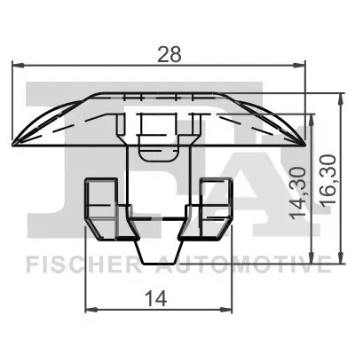 Clip, Zier-/Schutzleiste FA1 12-40027.5 Bild Clip, Zier-/Schutzleiste FA1 12-40027.5