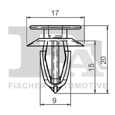 Clip, Zier-/Schutzleiste FA1 12-40028.5 Bild Clip, Zier-/Schutzleiste FA1 12-40028.5