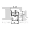 Clip, Zier-/Schutzleiste FA1 12-60003.10 Bild Clip, Zier-/Schutzleiste FA1 12-60003.10