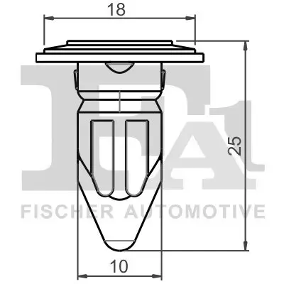 Clip, Zier-/Schutzleiste FA1 12-60004.10 Bild Clip, Zier-/Schutzleiste FA1 12-60004.10