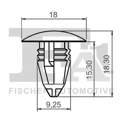 Clip, Zier-/Schutzleiste FA1 13-10010.25 Bild Clip, Zier-/Schutzleiste FA1 13-10010.25