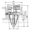 Clip, Zier-/Schutzleiste FA1 13-10014.5 Bild Clip, Zier-/Schutzleiste FA1 13-10014.5