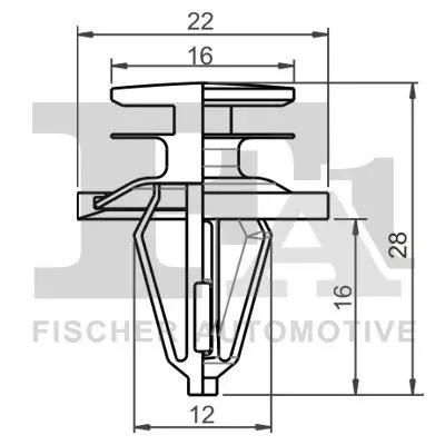 Clip, Zier-/Schutzleiste FA1 13-10014.5 Bild Clip, Zier-/Schutzleiste FA1 13-10014.5