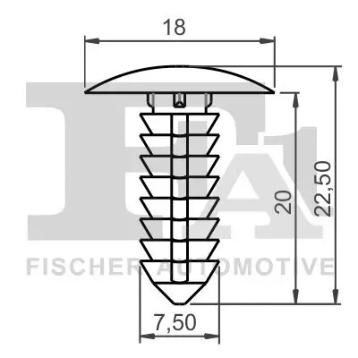 Clip, Zier-/Schutzleiste FA1 13-10015.5 Bild Clip, Zier-/Schutzleiste FA1 13-10015.5