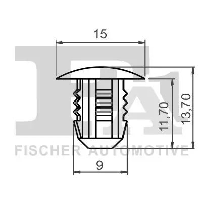 Clip, Zier-/Schutzleiste FA1 13-10017.5 Bild Clip, Zier-/Schutzleiste FA1 13-10017.5