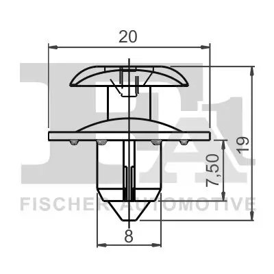 Clip, Zier-/Schutzleiste FA1 13-20003.10 Bild Clip, Zier-/Schutzleiste FA1 13-20003.10