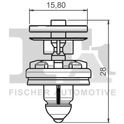 Clip, Zier-/Schutzleiste FA1 13-40002.5 Bild Clip, Zier-/Schutzleiste FA1 13-40002.5