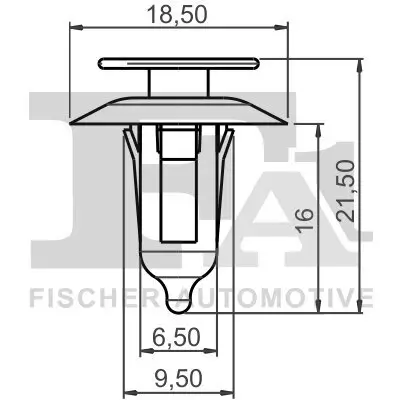 Clip, Zier-/Schutzleiste FA1 13-40003.25 Bild Clip, Zier-/Schutzleiste FA1 13-40003.25