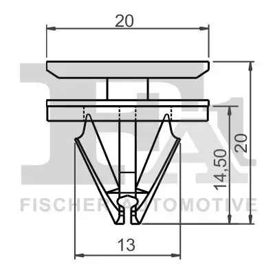 Clip, Zier-/Schutzleiste FA1 13-40026.5 Bild Clip, Zier-/Schutzleiste FA1 13-40026.5