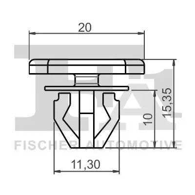 Clip, Zier-/Schutzleiste FA1 13-40027.5 Bild Clip, Zier-/Schutzleiste FA1 13-40027.5