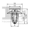 Clip, Zier-/Schutzleiste FA1 13-40028.5 Bild Clip, Zier-/Schutzleiste FA1 13-40028.5