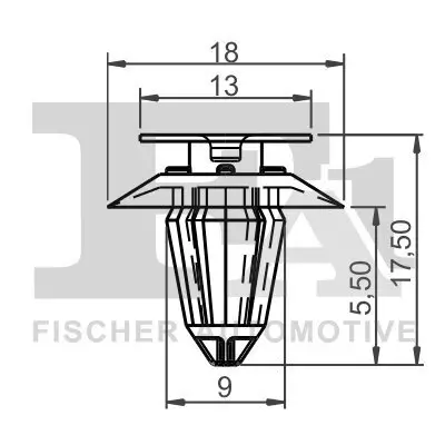 Clip, Zier-/Schutzleiste FA1 13-40028.5 Bild Clip, Zier-/Schutzleiste FA1 13-40028.5