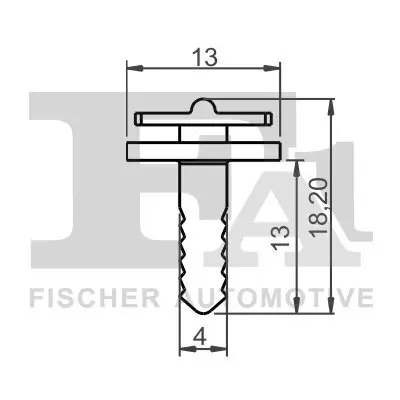 Clip, Zier-/Schutzleiste FA1 13-40030.5 Bild Clip, Zier-/Schutzleiste FA1 13-40030.5