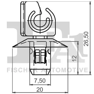 Clip, Zier-/Schutzleiste FA1 13-40031.5 Bild Clip, Zier-/Schutzleiste FA1 13-40031.5