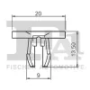 Clip, Zier-/Schutzleiste FA1 13-60002.5 Bild Clip, Zier-/Schutzleiste FA1 13-60002.5